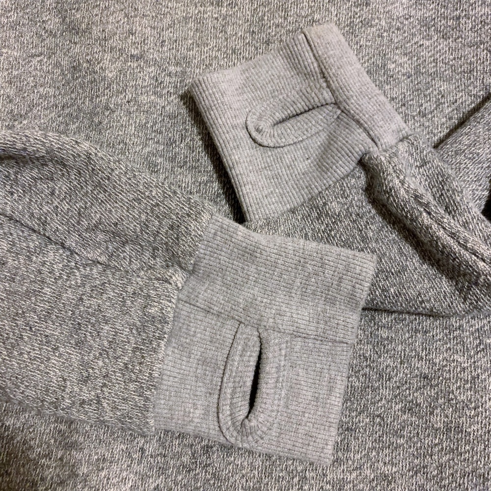 Artistix Jeans Grey Knit Sweater With Faux Leather - Picture 8 of 8